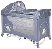 Patut pliabil Moonlight Rocker 2 nivele cu accesorii Silver Blue Car