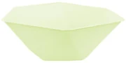 Colorat Vert Decor Adânci farfurii hexagonale verzi set de 6 - 15,8 cm