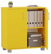 Comodă de birou pentru documente - Galben
