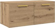 vidaXL Dulap de perete Pe perete stejar artizanal 80 x 36.5 x 35 cm