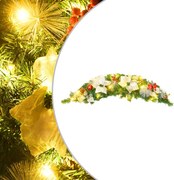 vidaXL Arcadă de Crăciun cu lumini LED, verde, 90 cm, PVC