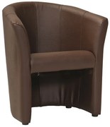 Fotoliu TM-1 piele ecologica maro inchis/wenge EK18