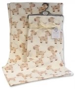 Paturica din fleece pentru bebelusi model girafe Snuggle Baby