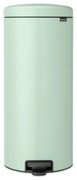 Cos de gunoi cu pedala Brabantia NewIcon 1008851, 30 L, Inchidere usoara, Baza antiderapanta, Verde deschis
