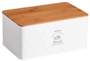 Kesper 18046 Cutie pentru pâine cu tăbliță, albă,28 x 18 x 13 cm