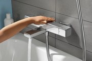 Baterie cada cu termostat Hansgrohe Ecostat E, lungime 204 mm, crom-15774000