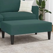 vidaXL Taburet, verde închis, 77x55x31 cm, catifea