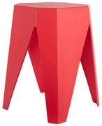 Scaun roșu din plastic Cherish – Leitmotiv