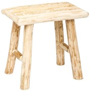 Scaun dreptunghiular din lemn 34 x 24 x 32 cm, lemn, maro