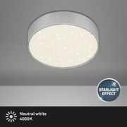 Plafonieră LED Briloner 7072-414 STAR SKY LED/11W/230V d. 15 cm argintiu