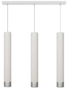Lustr LED TUBA 3xGU10/4,8W/230V alb/luciu crom