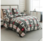 Lenjerie cocolino CHRISTMAS SOCKS verde Dimensiune lenjerie de pat: 2 buc 70 x 90 cm | 200 x 220 cm