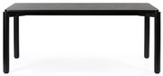 Masă dining Teulat Atlas, 180 x 100 cm, negru