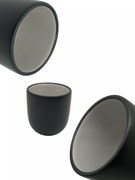 Pahar Cafea Novum Black Beauty 150ml (espresso lung cu lapte) Negru + Gri-Crem