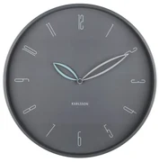 Karlsson 6012GY ceas de perete design, gri,diametru 40 cm