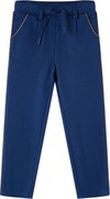 vidaXL Pantaloni pentru copii cu șnur, bleumarin, 140