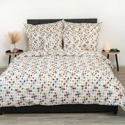 Lenjerie de pat din bumbac crep Kvalitex Mozaic, 200 x 200 cm, 2x 70 x 90 cm, 200 x 200 cm, 2 buc. 70 x 90 cm