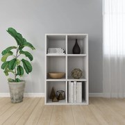 vidaXL Bibliotecă/Servantă, alb extralucios, 66x30x98 cm, PAL