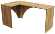 Masă PC de colț Uhlominn (craft auriu). 1092071