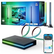 Govee - AI Sync Box Kit 2 Set iluminare PC inteligent pentru monitoare 27-34" + panouri LED Wi-Fi