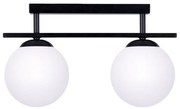 Plafoniera Moderna, 2xE14, Negru, Globe