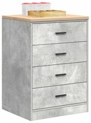 vidaXL Dulap depozitare garaj Beton Gri 60x51x85 cm lemn masiv de pin