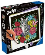 CREART PICTURA PE NUMERE PENTRU ADULTI EDITIE PIXIE COLD PISICA - RAVENSBURGER (RVSPBN25855)