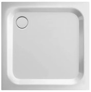 Cadita de dus patrata, Bette Supra, 80x80cm, alb lucios, 5820-000