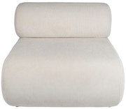 Fotoliu din catifea, alb, cu aspect vintage, Chelsea
