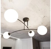 Lustră pe tijă PREGOS 4xE14/10W/230V negru