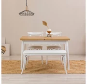 Set mobilier sufragerie Duvasa 20 (alb) (pentru 4 persoane). 1093790