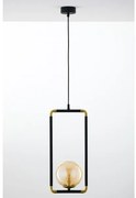 Lustră pe cablu Jupiter 2024 ZAFRA 1xG9/10W/230V negru/auriu/bej