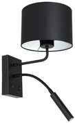 Lampă de perete ARDEN 1xE27/60W+1xG9/8W/230V neagră/albă