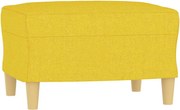 vidaXL Taburet, galben deschis, 60x50x41 cm, material textil