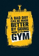 Ilustrație Gym Workout Motivation Quote, subtropica