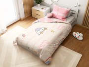 Lenjerii din bumbac pentru patut Culoare roz, AUTO LOVELY