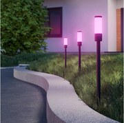 Eglo 902043 - Lampă de exterior ZANCARO LED RGB LED/1W/230V IP44 neagră + telecomandă