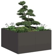 vidaXL Jardinier negru 80x80x40 cm Oțel laminat la rece