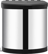 vidaXL Coș de gunoi încorporat de bucătărie, 8 L, oțel inoxidabil