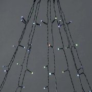 Nedis WIFILXT01C180 - Perdea LED RGB, 240 LED, 11 funcții, 8 m, IP65, Wi-Fi Tuya