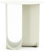 Masuta laterala din metal Otus alba 45x45x45 cm