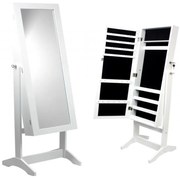 Brandy 03 Dulap de bijuterii cu oglinda + rafturi 8119 alb