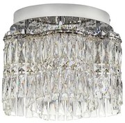 Lustra aplicata LED crom, cristale sticla NUVIA