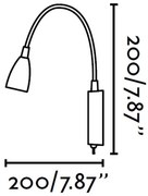 FARO 40994 - Corp de iluminat perete LOKE LED/3W/230V