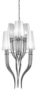 Lustra eleganta design LUX ultra-modern DIABLO 3+3 WHITE