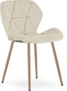 Scaun de masa MANGO VELVET, bej deschis