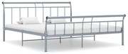 vidaXL Cadru de pat, gri, 180x200 cm, metal