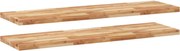 vidaXL Rafturi suspendate 2 buc. 140x40x4cm lemn masiv acacia netratat