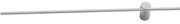 Aplica LED design liniar minimalist TOBAGO 9W alba