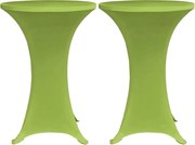 vidaXL Husă elastică pentru masă, 2 buc., verde, 80 cm